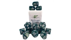 Sea Dragon Shimmer with White Numbers - Set of 15 w/ Arch'd4